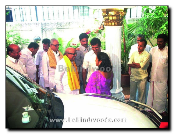 Sarath Kumar couple with DMK President